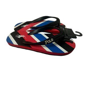 Polo Ralph Lauren Kids Flip Flops Black Size 13 Sandal